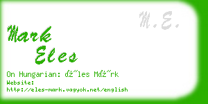 mark eles business card